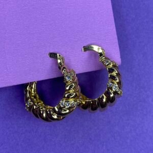 Argollas con circón